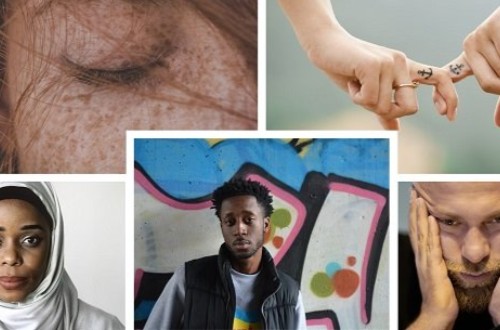 collage of images of young people